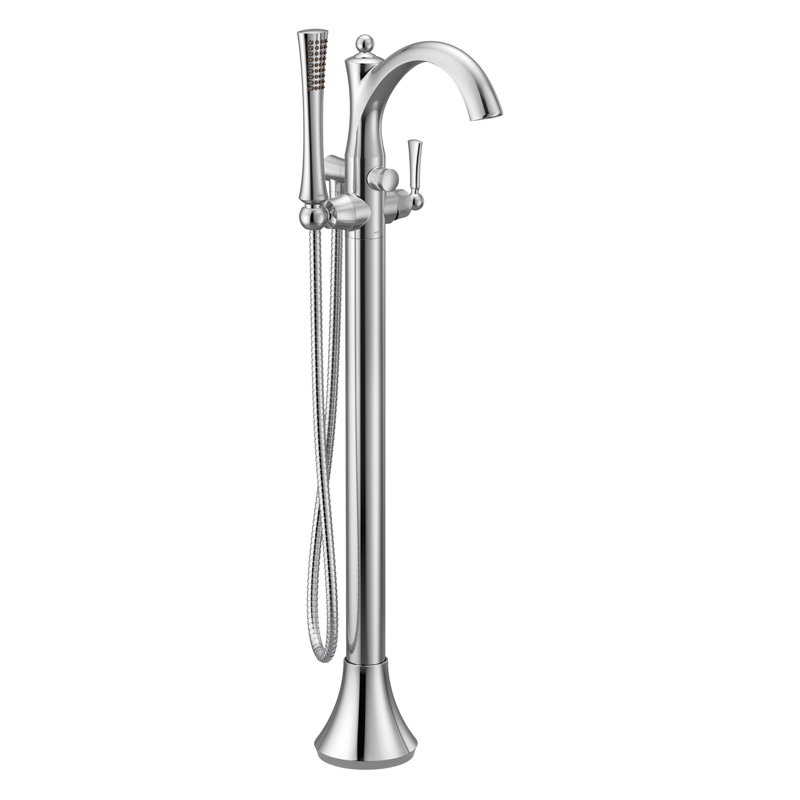 Moen Wynford Single Handle Floor Mounted Freestanding Tub Filler with
